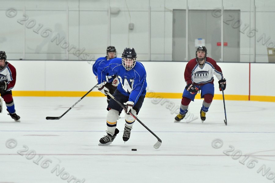 Wheaton College Men\'s Ice Hockey vs Middlesex Community College. - Photo By: KEITH NORDSTROM